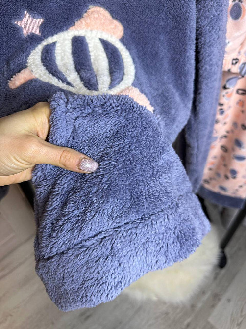 Піжама флісова жіноча Фіолетовий L Харків - фото 3