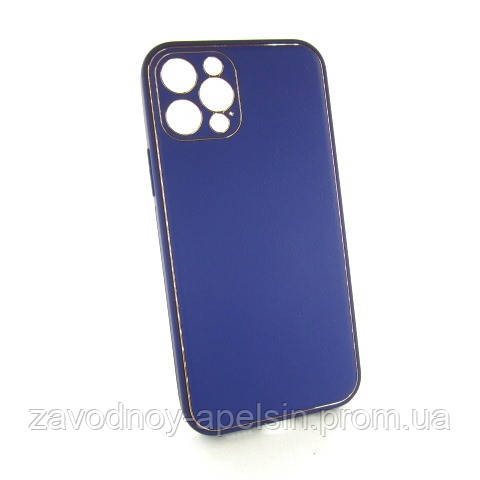IPhone 12 pro кожанный чехол Epik purple Одесса - изображение 1