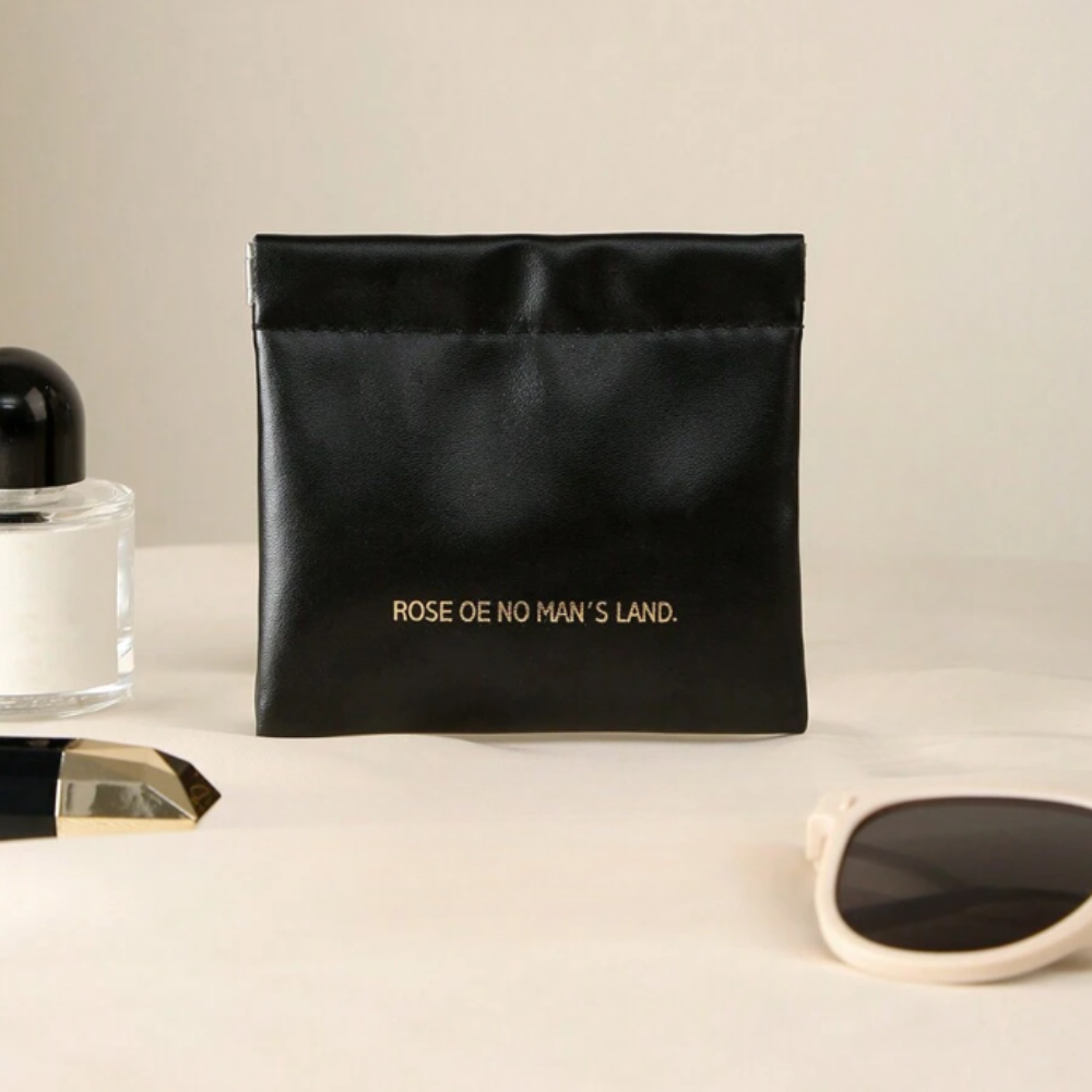 Набор косметичек портативные 2 шт для хранения аксессуаров,футляры для мелочей размер 14х18 и 11х12 см черные Каменец-Подольский - изображение 5