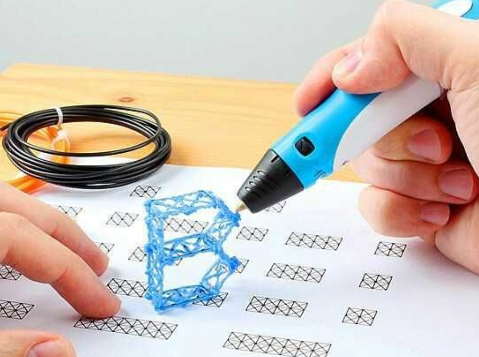 Игрушка 3д Ручка для створення об'ємних моделей 3d pen-3 Моделирования. Харків - фото 4