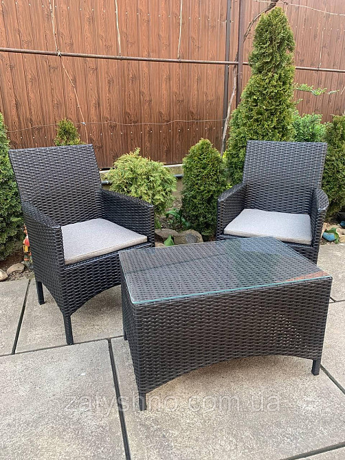 Ротангові меблі з 2 кріслами та столом Київ - фото 5