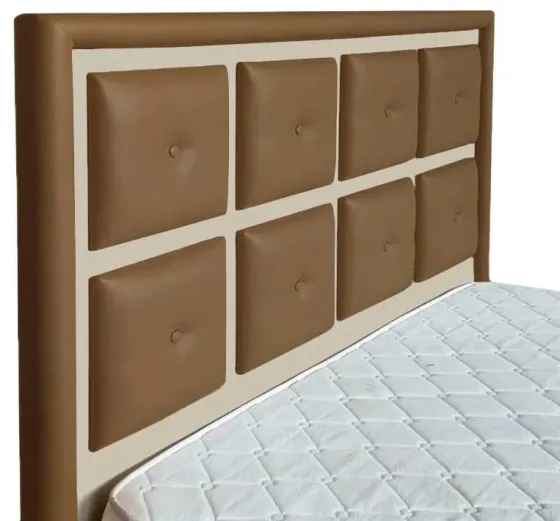 Кровать Двуспальная Windsor Comfort 160 х 190 см Fly 2213/2207 С подъемным механизмом и нишей для белья Коричнево-бежевый Киев