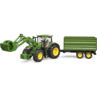 Спецтехника Bruder трактор John Deere 7R 350 с погрузчиком и прицепом (03155) Винница - изображение 1
