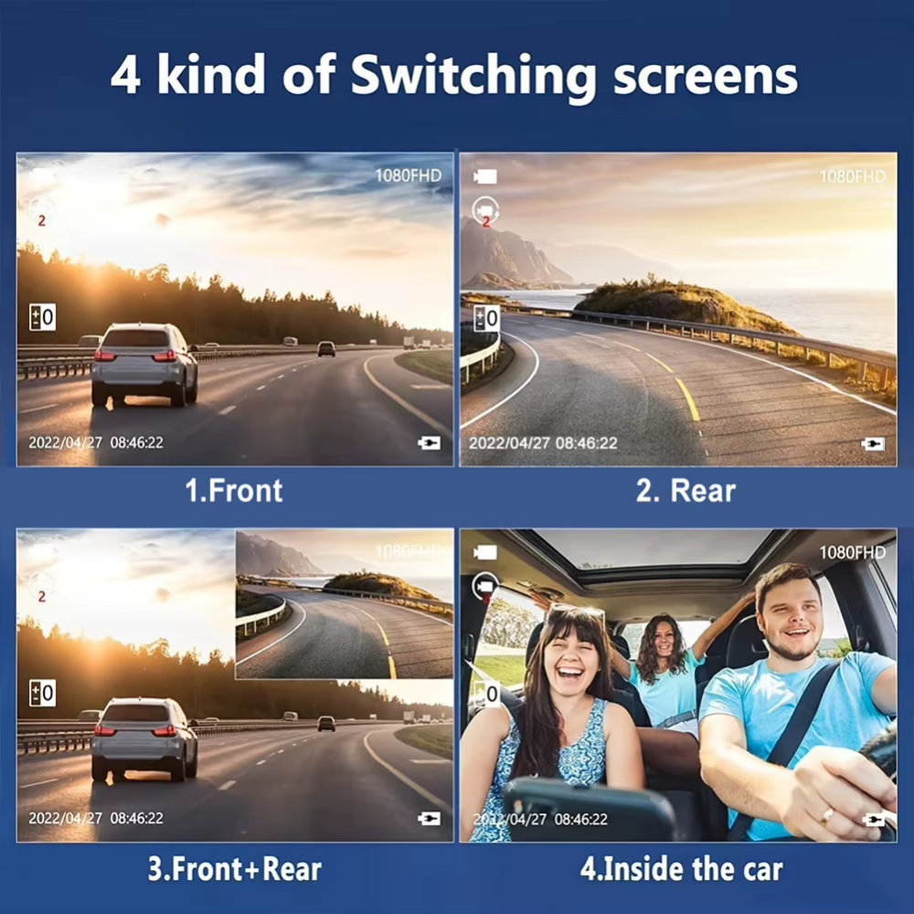 Автомобільний відеореєстратор D-310 (2 камери) Wi-Fi Full HD Вінниця - фото 11