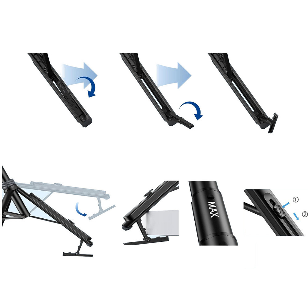 Штатив с крюком для съемки сверху над столом 145см MagSafe черный Ulanzi TT88 Киев - изображение 6