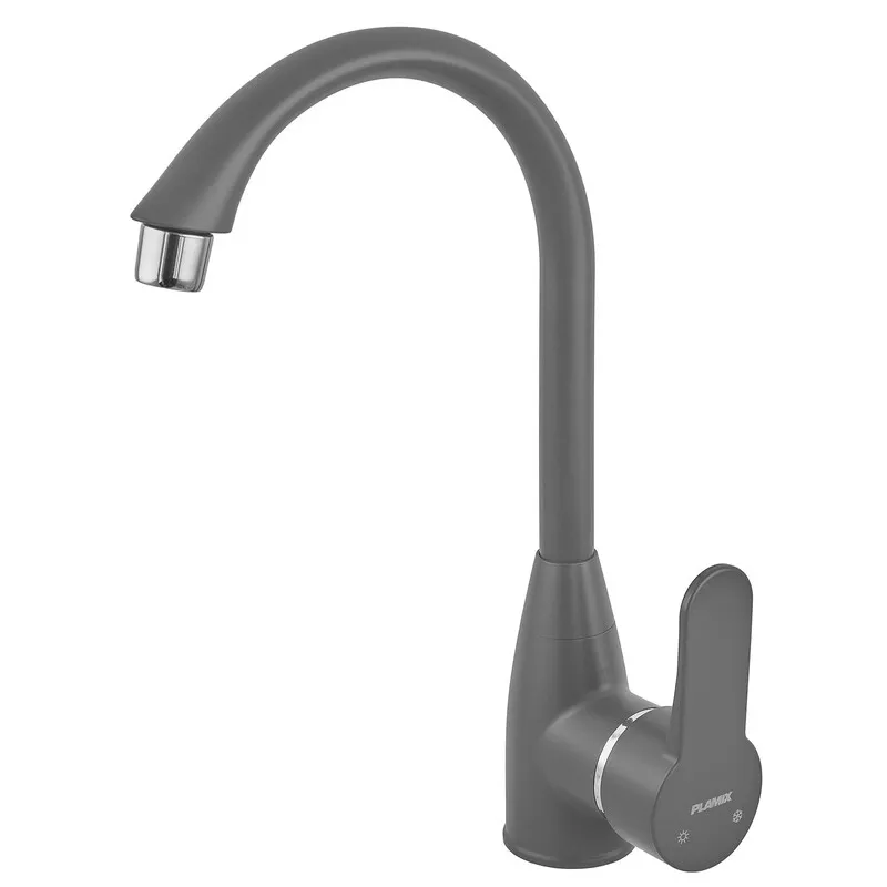 Змішувач для кухні Plamix Mario-011 Graphite (без підведення) (Колір графіт) (PM6099)   ( 21357 ) Харьков - изображение 1
