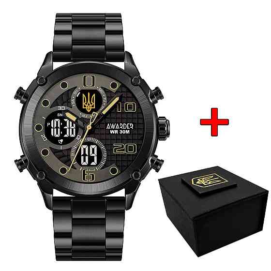 Awarder 017 Тризуб золото All Black Steel Київ