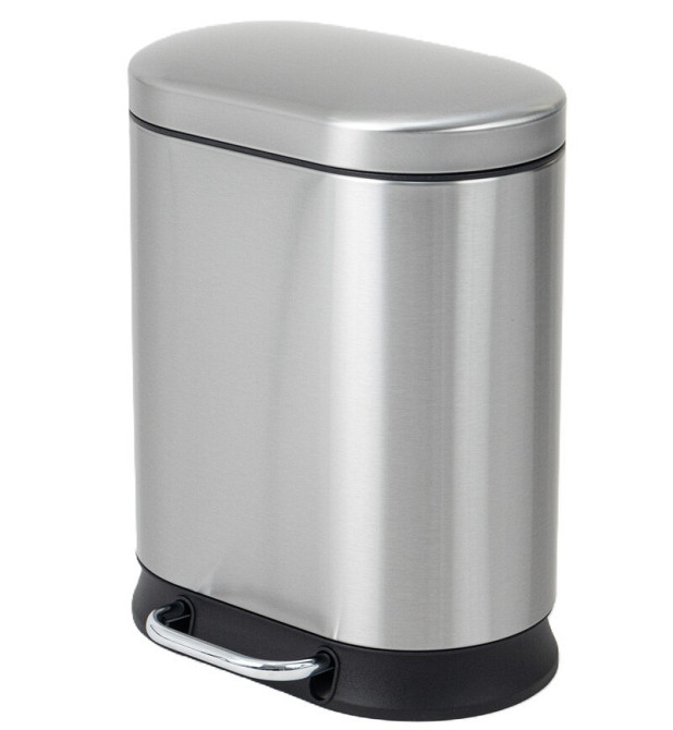 Овальное мусорное ведро с плавным закрытием Mixxus Premium Strong-TC0120 20л, цвет нержавеющая сталь Харьков - изображение 6