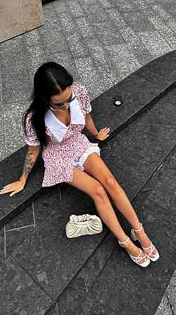 Жіноча романтична мінісукня-комбінезон з білим коміром софт Білий, 44/46 Одеса