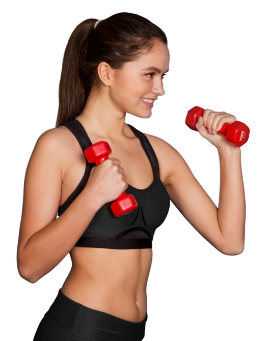 Гантелі для фітнесу вінілові круглі York Fitness 2х0,5кг рожевий Киев - изображение 7