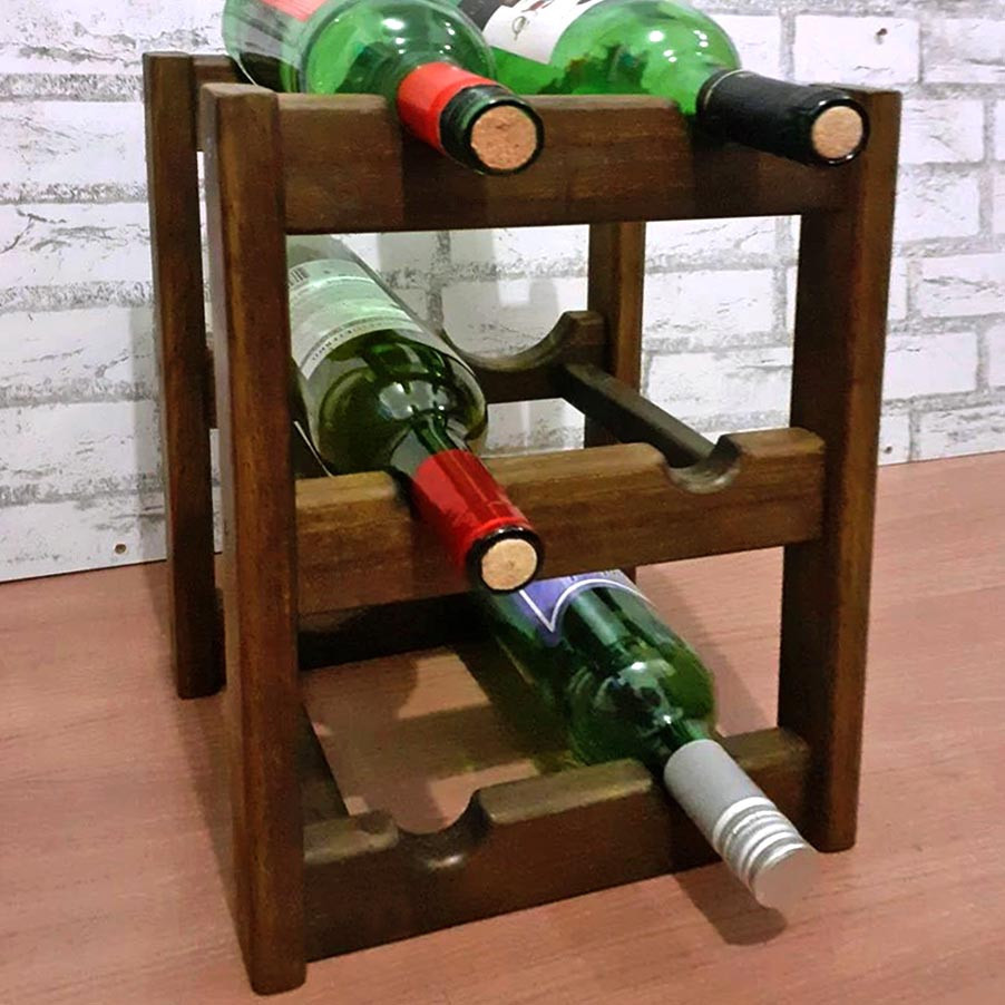 Настільна винна полиця "Сайпріс" латте Миколаїв - фото 1