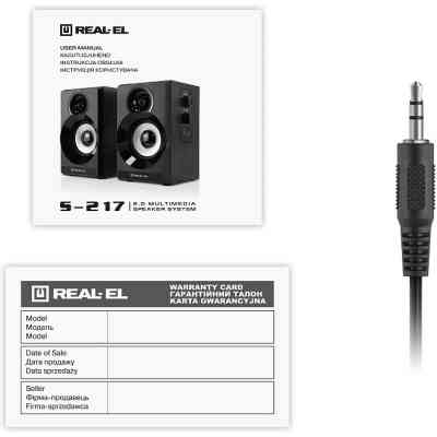 Акустична система REAL-EL S-217 Black (EL121200013) Вінниця
