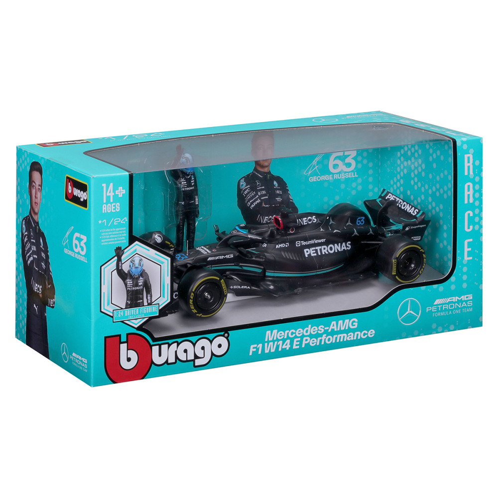 Автомодель з фігуркою - Mercedes-AMG F1 W14 E Performance (1:24) Дніпро - фото 4