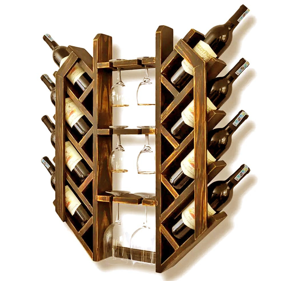 Настенная винная полка 
