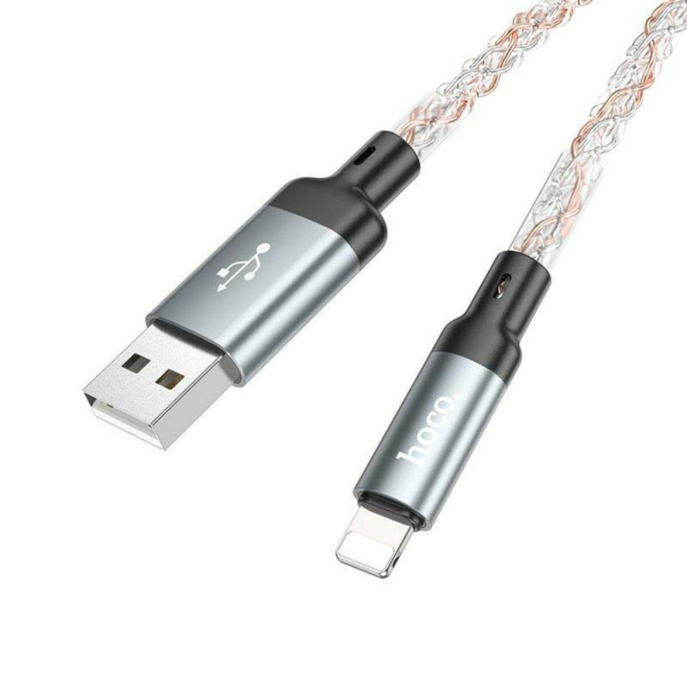Кабель HOCO U112 Shine для зарядки и передачи данных Lightning, цвет серый 6931474788801 Одесса - изображение 5