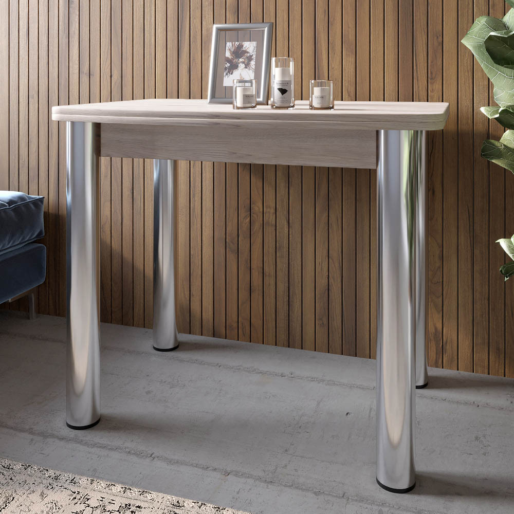 Обеденный стол раскладной LION Нота Самоа дымчатый 60x90/90x120 (LION-041288) Львов - изображение 2