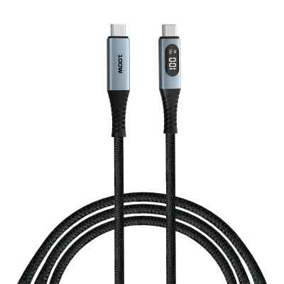 Дата кабель USB-C to USB-C 1.2m with display 100W black Verbatim (31848) Вінниця