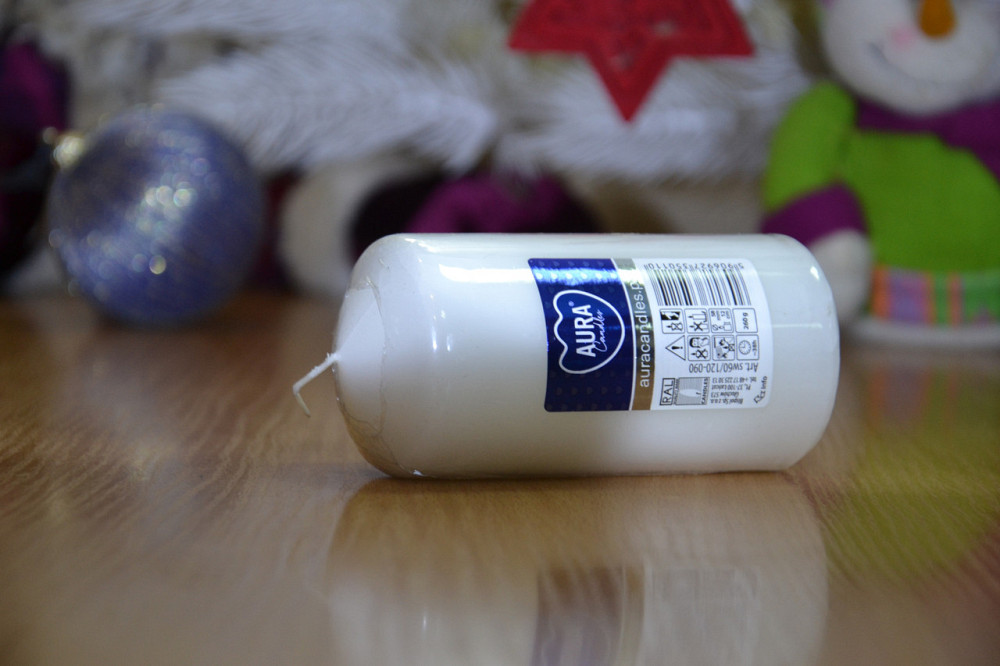 Свічка столова циліндр Bispol AURA Candles sw60/120-090 Білий Луцк - изображение 10