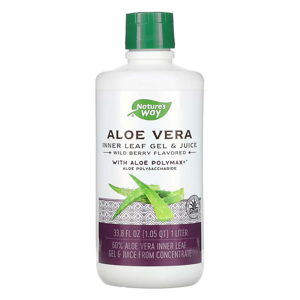 Сок алоэ вера Nature's Way Aloe Vera Gel & Juice (Berry) - 1000 ml Луцк - изображение 1