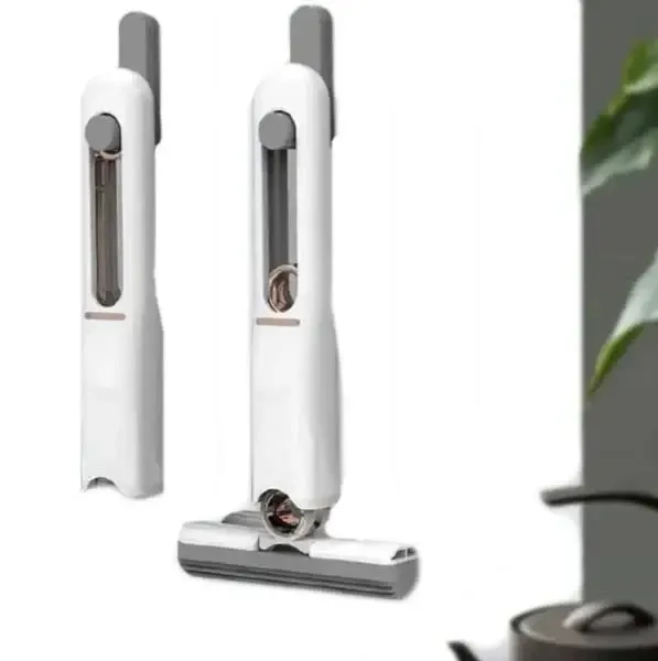 Компактна Портативна міні швабра з віджимом MINI MOP, Насадка з мікрофібри 24х4х4 см Одеса - фото 6