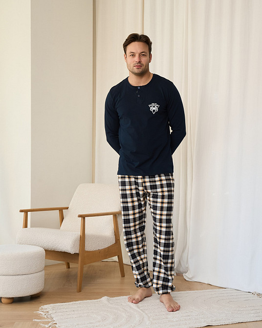 Мужской комплект 2 пуговицы на кофте - штаны в клутку Nicoletta 93531 Киев - изображение 7