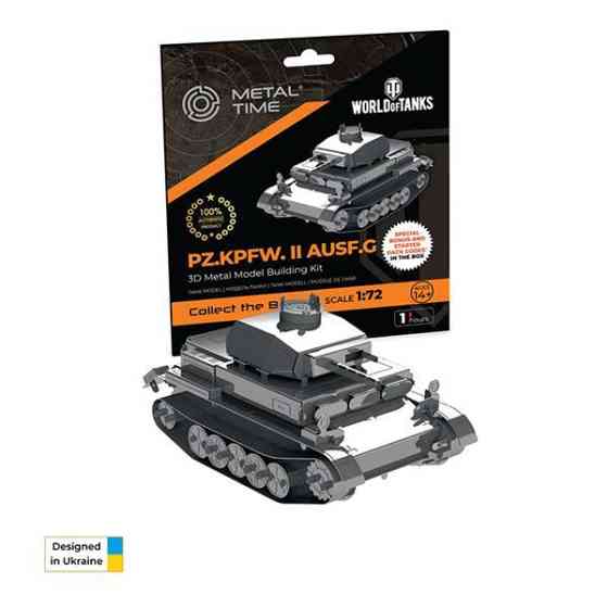 Колекційна модель-конструктор Metal Time World of Tanks танк Pz.Kpfw. II Ausf. G (MT061) Харків