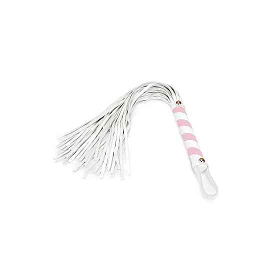 Флогер Liebe Seele White & Pink Leather Flogger Sex Aura Київ
