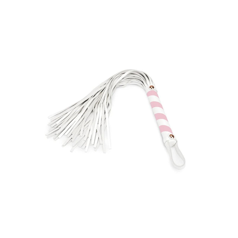 Флогер Liebe Seele White & Pink Leather Flogger Sex Aura Київ - фото 1