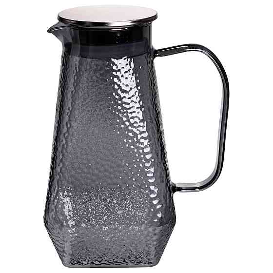 Глечик 1.8 л зі склянками 6 штук по 200 (мл) графин для компоту соку води лимонаду глечик для напоїв Сірий HP-19-38S SBR Київ