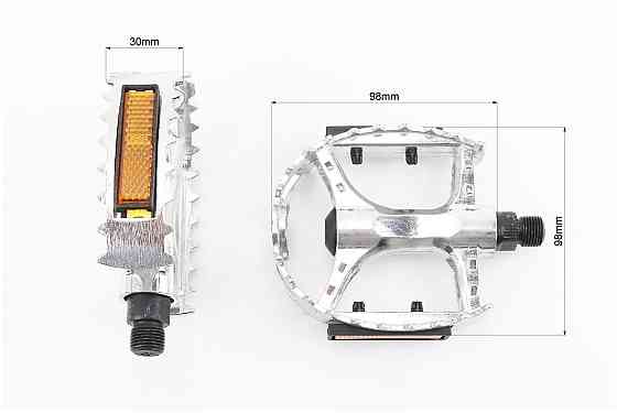 Педалі MTB широкі 9/16" (100х95х30мм) алюмінієві, сірий Київ