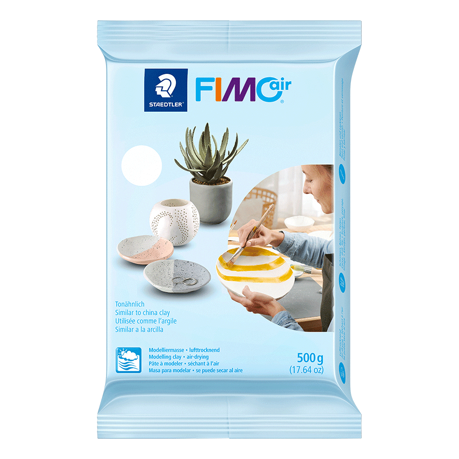 Пластика самозастигаюча біла Fimo Air 500г Київ - фото 1