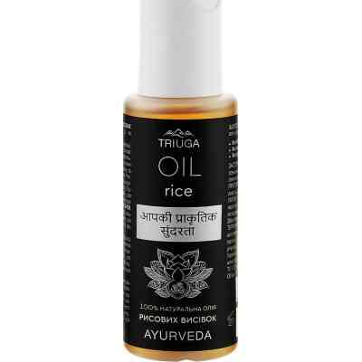 Масло для волос Triuga Ayurveda Rice Oil Рисовые отруби 75 мл (4820164641132) Винница