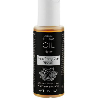 Масло для волос Triuga Ayurveda Rice Oil Рисовые отруби 75 мл (4820164641132) Винница - изображение 1