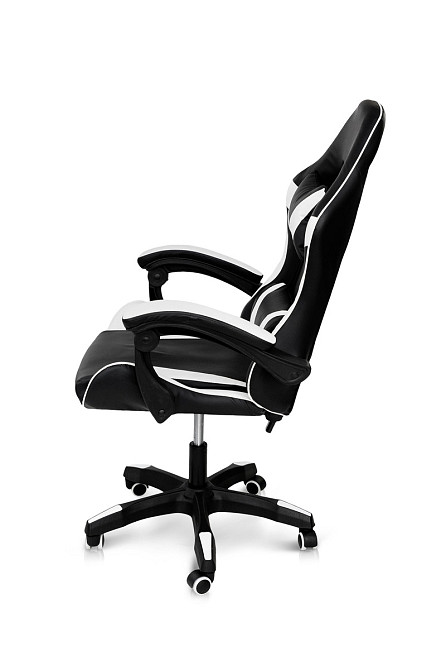 Крісло геймерське Слім, чорний/білий Киев - изображение 4