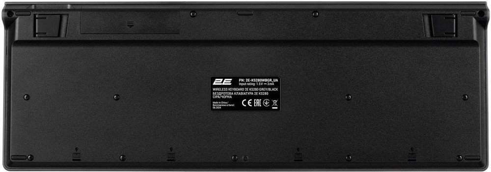 Клавіатура бездротова 2E KS280 WL/BT EN/UKR Grey/Black (2E-KS280WBGR_UA) ( Сірий ) Харьков - изображение 5