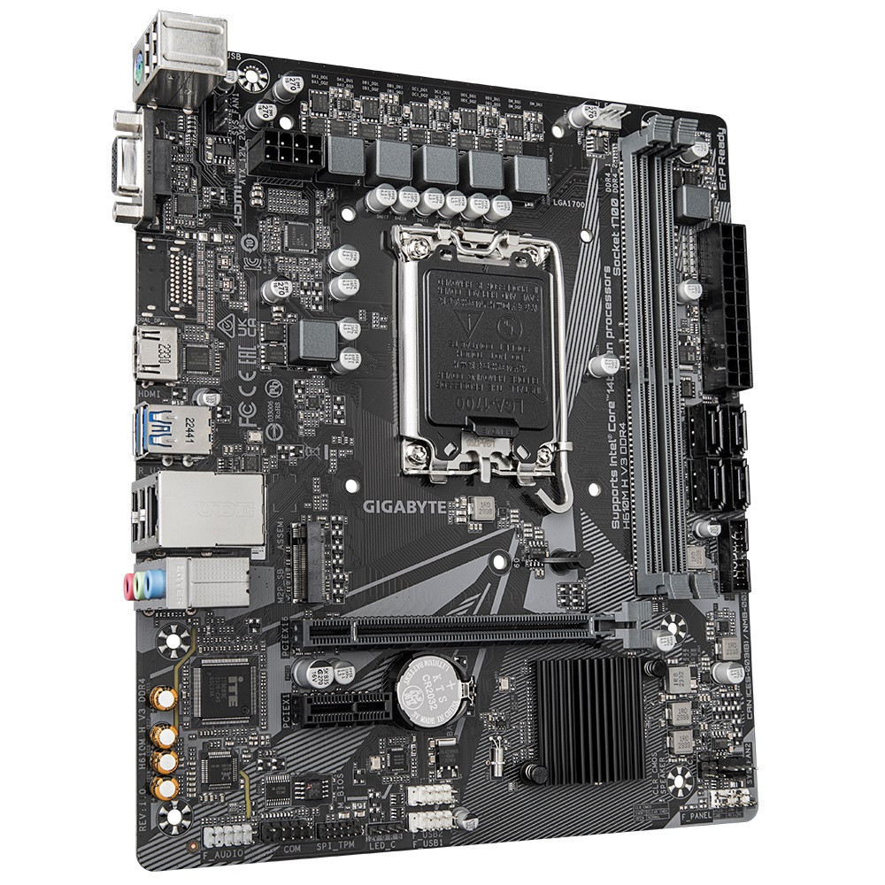 Материнська плата Gigabyte H610M H V3 DDR4 Socket 1700 microATX Харьков - изображение 3