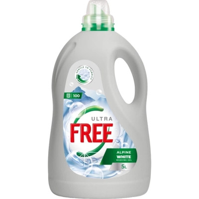 Гель для стирки Free Alpine Freshness White С ароматом свежести 5 л (4820196011446) Вінниця - фото 1
