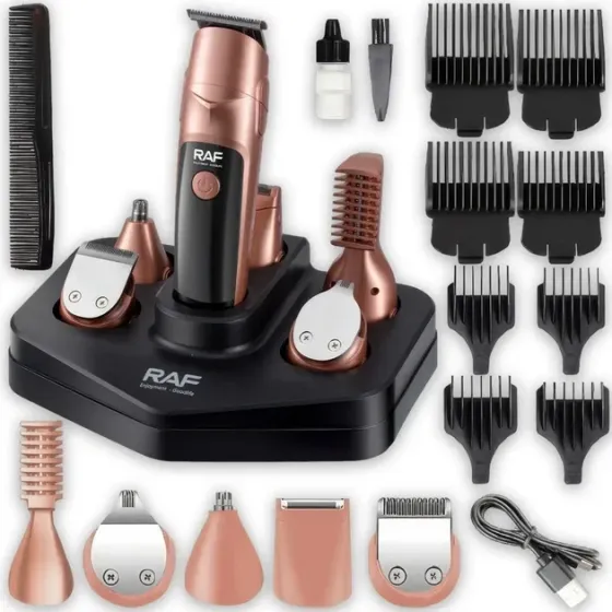 Машинка для стрижки RAF R4021 аккумуляторная, триммер для волос и бороды, насадки, регулировка длины Одесса