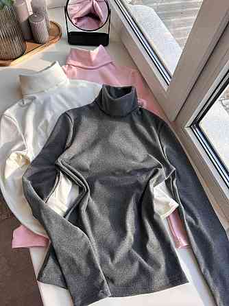 Жіночий теплий базовий гольф ангора на флісі Графіт, 48/52 Одеса