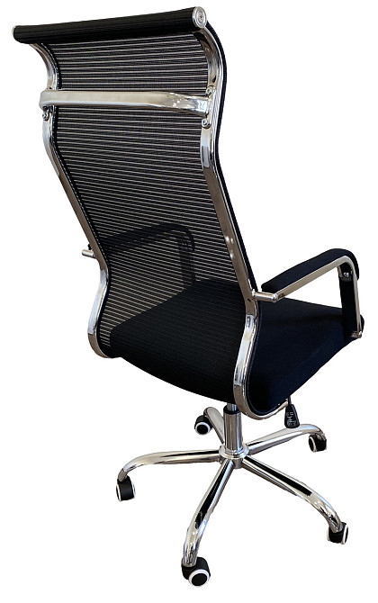 Офісне крісло керівника Tehforward Afina хром Anyfix Чорний Київ - фото 5