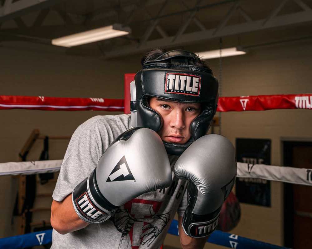 Боксерський шолом TITLE Platinum Premier Full 2.0 Black M Київ - фото 7