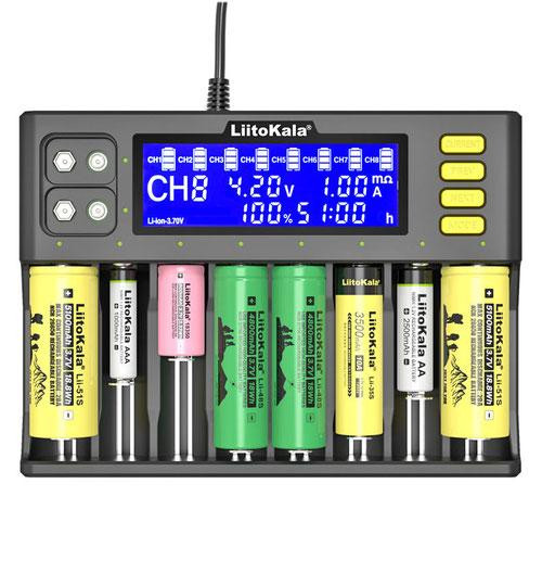 Зарядне на 8 акумуляторів АА, ААА, 18650 LiitoKala Lii-S8 Київ - фото 2
