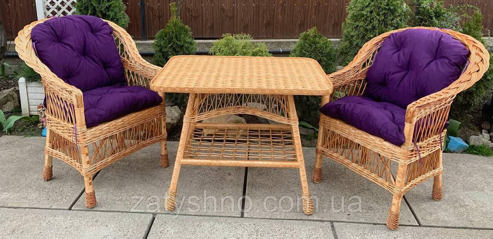 Садовая плетеная мебель с удобными накидками Киев - изображение 4