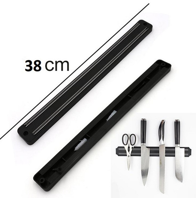 Магнітний тримач для ножів, інструментів 38 сантиметрів Дніпро - фото 1