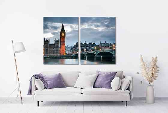 Модульная картина в гостиную / спальню  Велика Британія TLV-2_035 70x102 см Київ