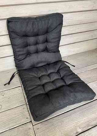 Подушка для стільців (50x120х8 см) подвійна Decorator Sawana колір темно-сірий 84-166 Київ