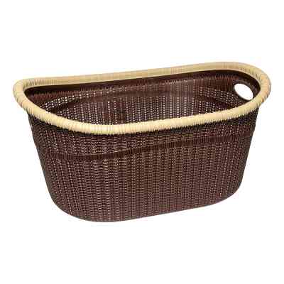 Кошик для білизни Irak Plastik Gordes коричневий 35 л (5616) Вінниця