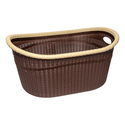 Кошик для білизни Irak Plastik Gordes коричневий 35 л (5616) Вінниця - фото 1