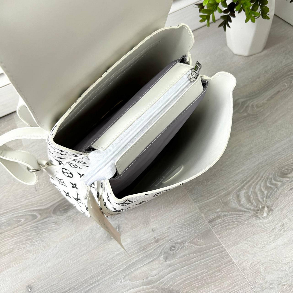 Женский рюкзак-сумка. Женский маленький брендовый рюкзак сумка Louis Vuitton 735 Киев - изображение 10