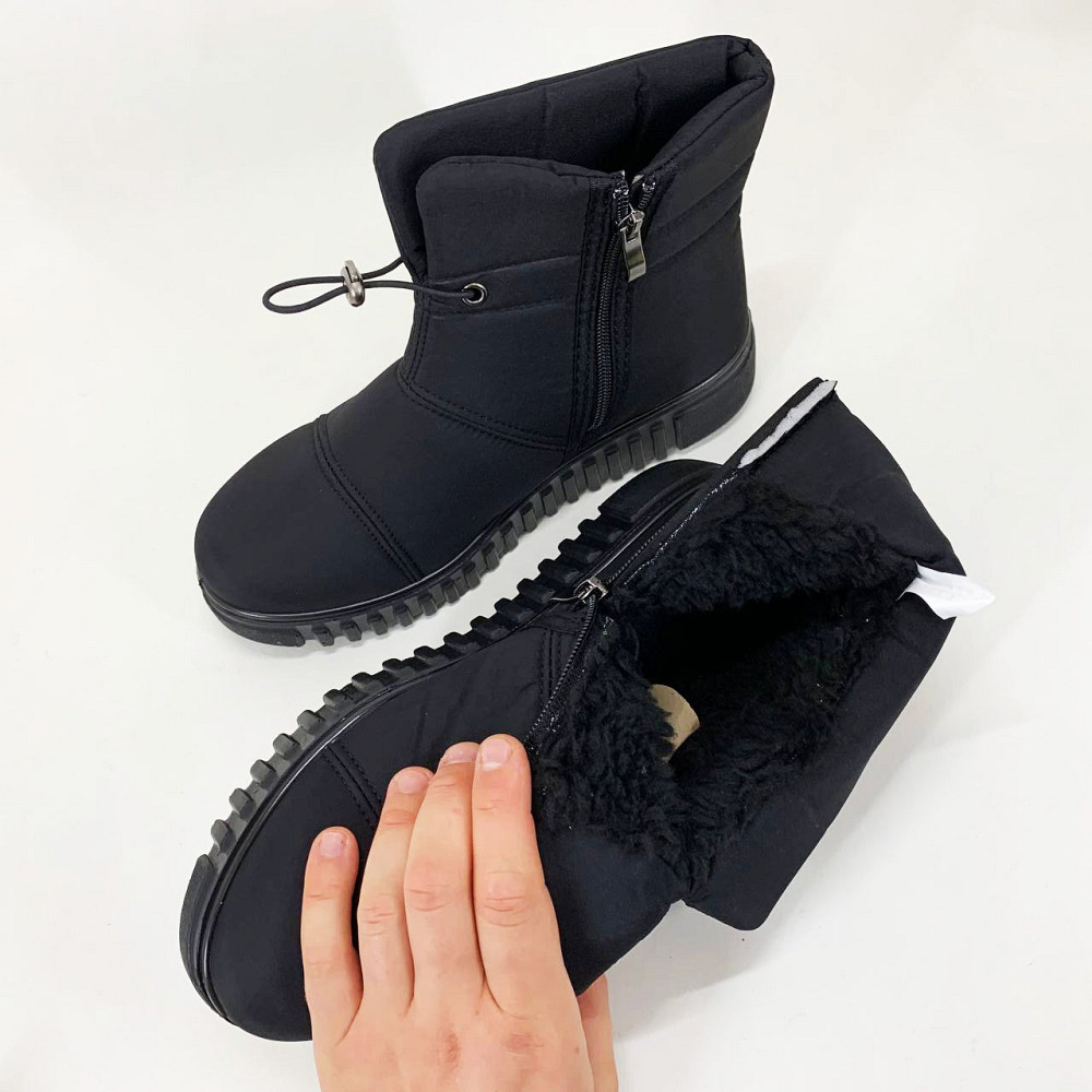 Женские зимние стеганные ботинки 38р, Шерстяные валенки женские Повседневные дутики зимние RF-34 Львов - изображение 6